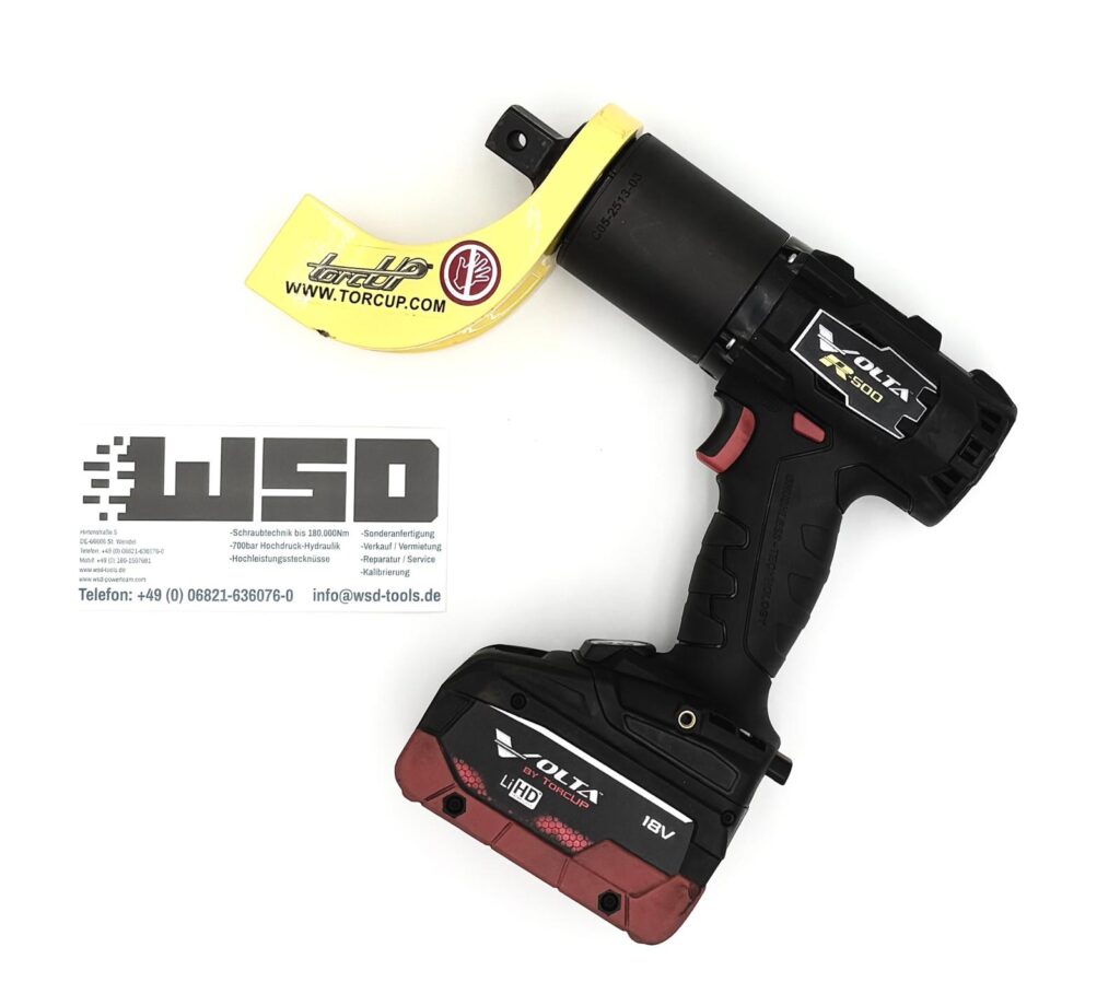 TorcUP VTR-500 Akku Drehmomentschrauber für kontrollierte Industrieverschraubung bis 680 Nm
