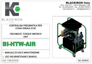 Black Iron BI-HTW-AIR Pneumatik Hydraulikaggregat 700 bar