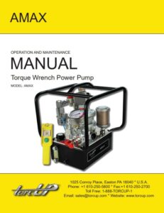 TorcUP AMAX Hydraulikaggregat Bedienungsanleitung und Ersatzteildokumentation